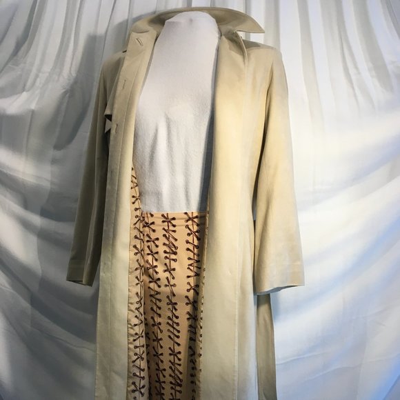 Coat, Skirt Suit and Scarf Ensemble (sz 6/8)